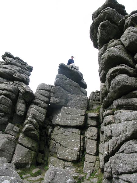 climbing the stones