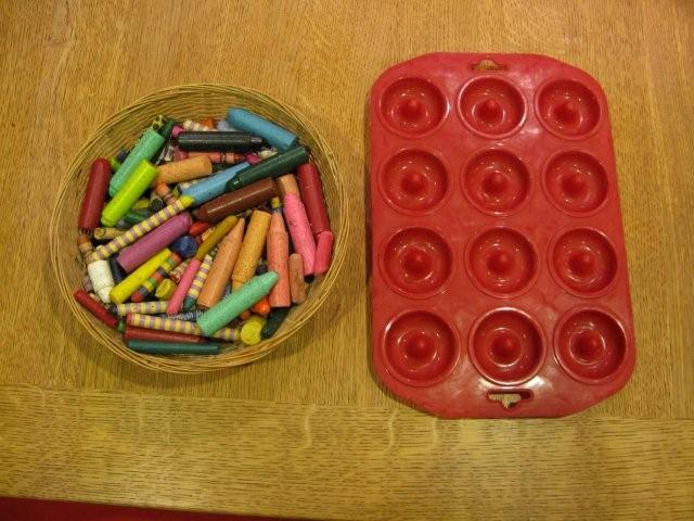 crayons and mould