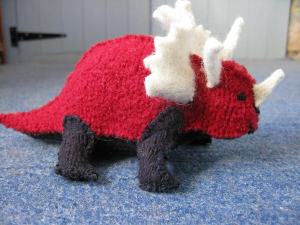 felted triceratops