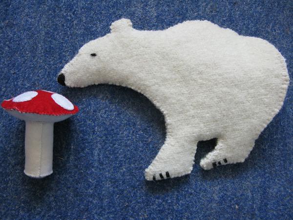 polar bear and toadstool