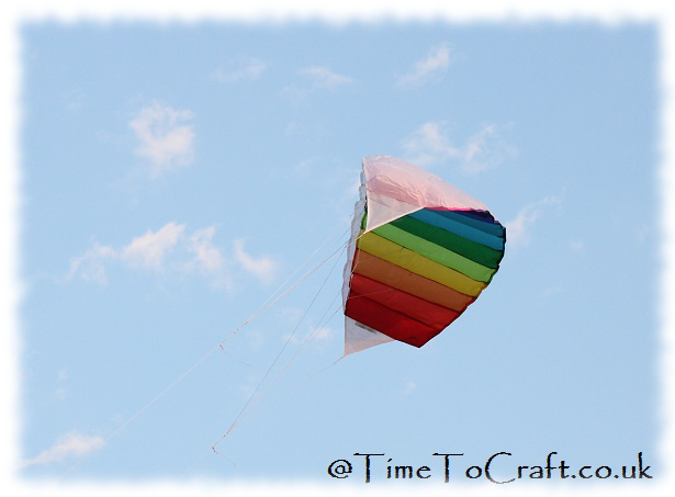 rainbow kite in sky