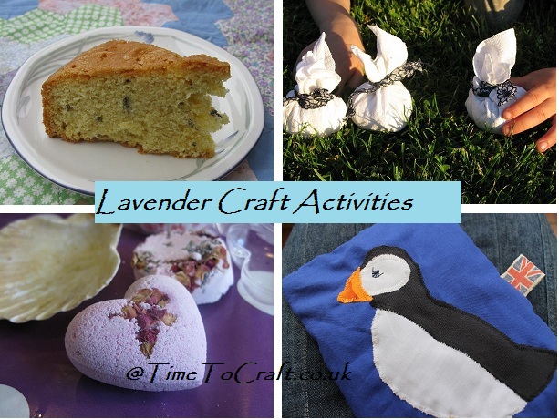 lavender activity collage