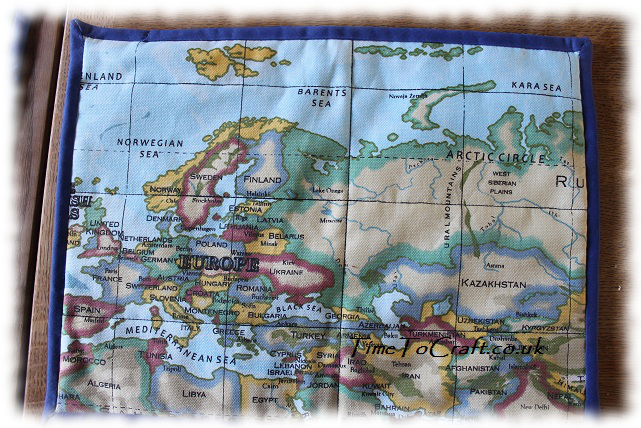 europe atlas table mat