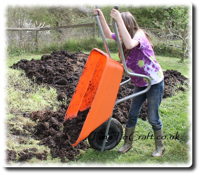 adding manure to improve the soil and water wise