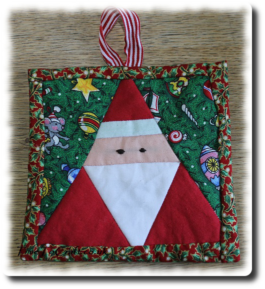 Father Christmas Santa Patchwork picture