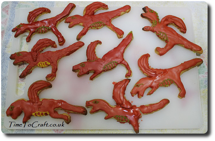 welsh dragon cookies
