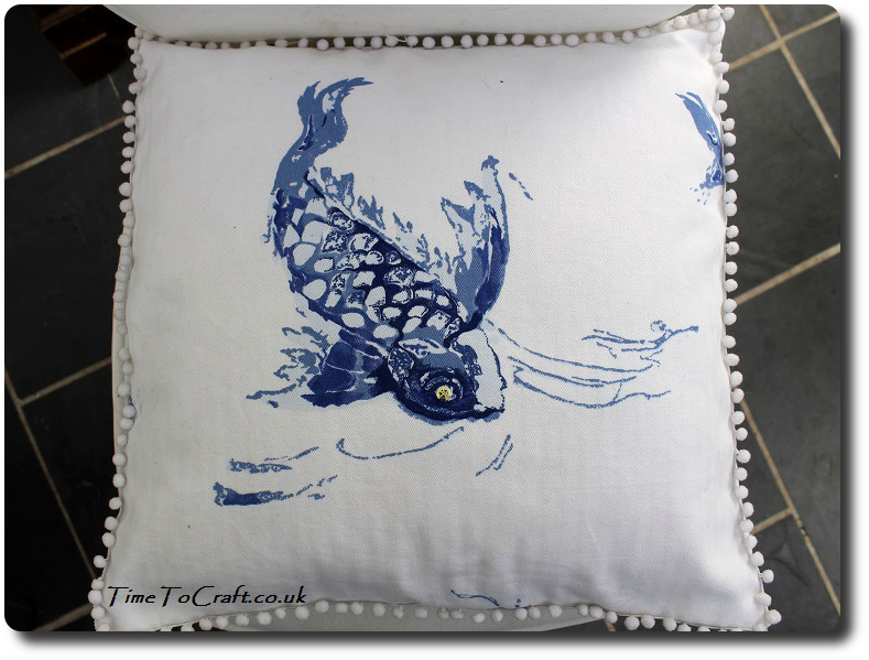 Ralph Lauren Koi fish cushion top