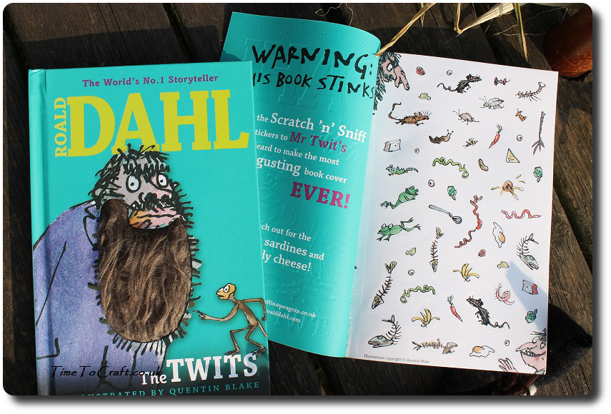 Roald Dahl The Twits hairy beard and stinky book inside