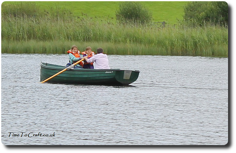 girls learning to row together on Esthwaite Lake