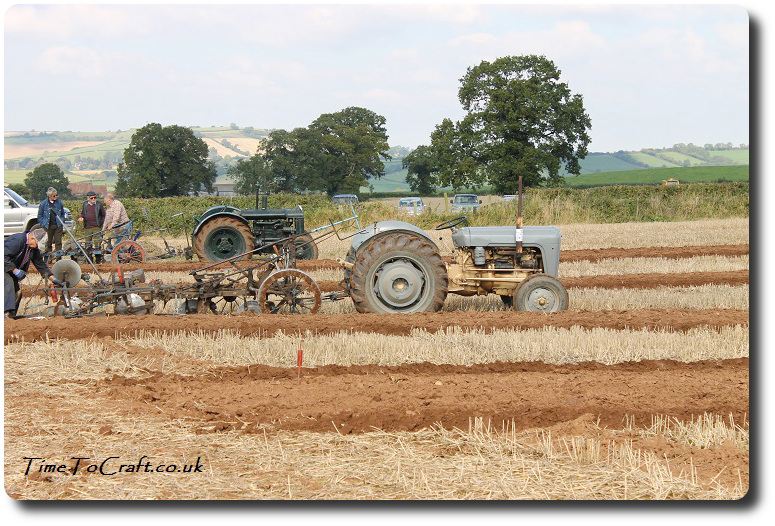 Ploughing match vintage tractors