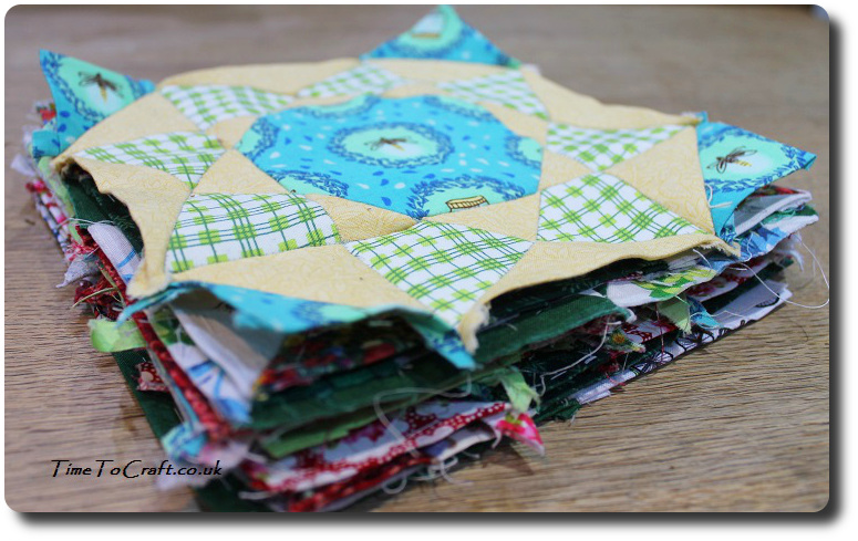 pile of quilt blocks Dear Daughter Farmers wife letters