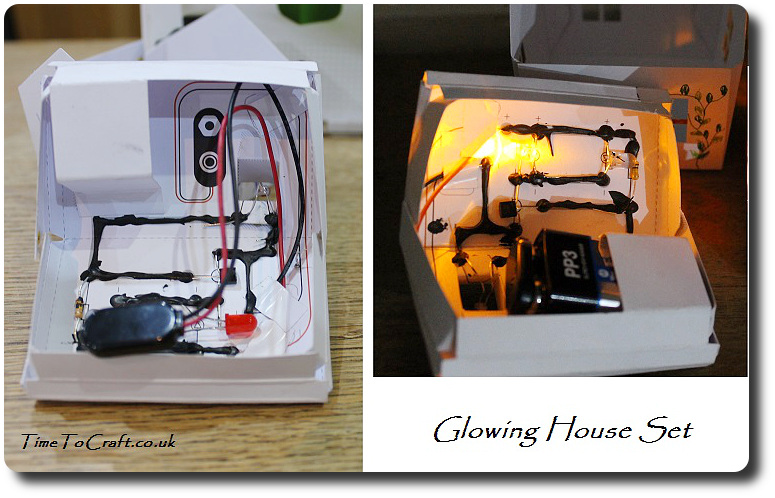glowing house set circuit finished