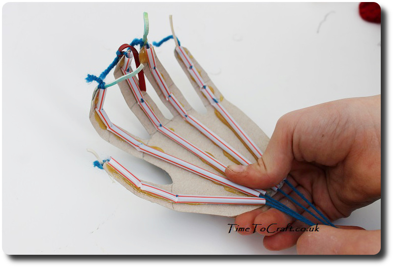 testing the articulated hand Amazing magazine science project