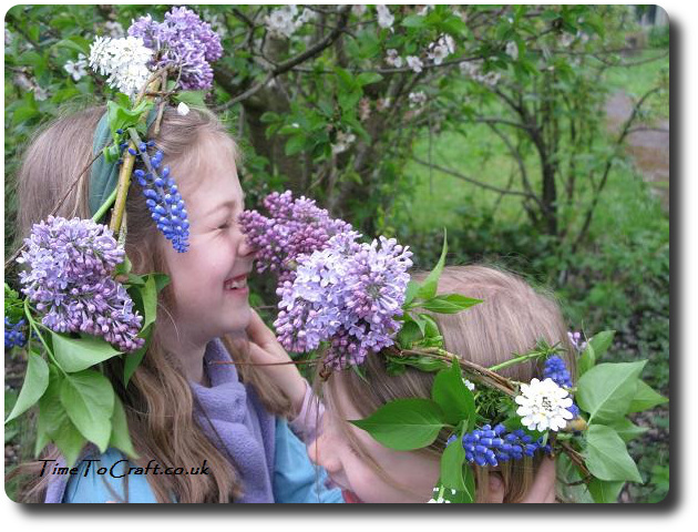 may day crowns lilac