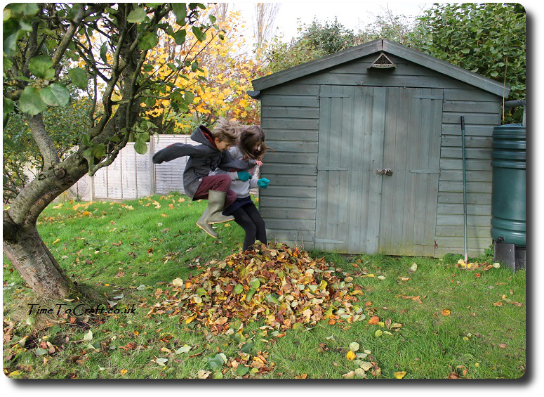 jumping-on-the-pile-of-leaves