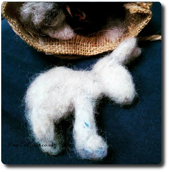 making-a-needle-felted-snow-hare