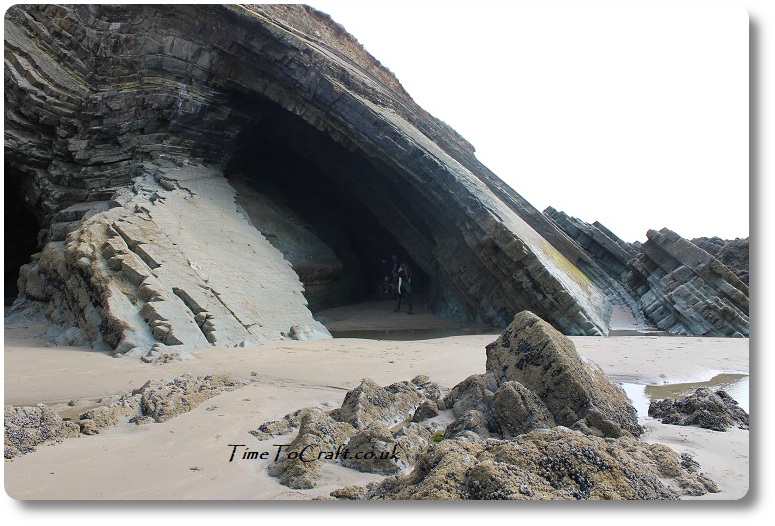 Newgale beach cave